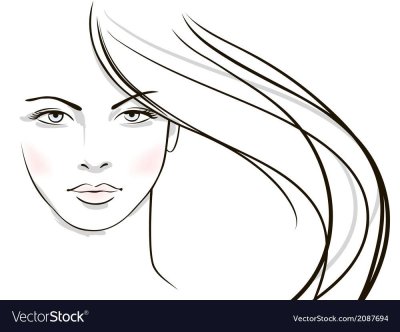 Силуэт женского лица