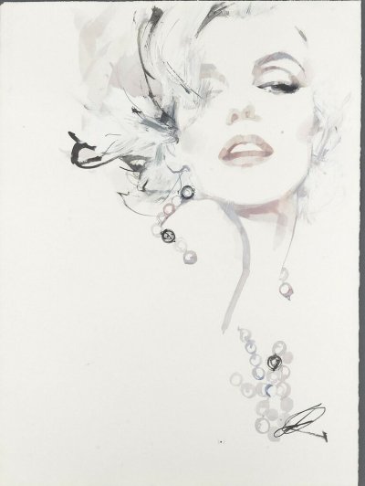 Красивая женщина рисунок