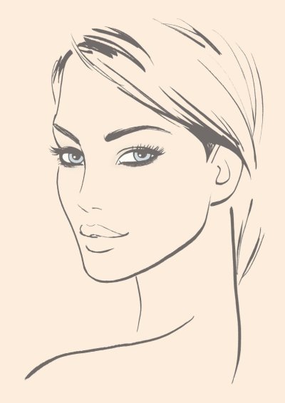 Набросок женского лица