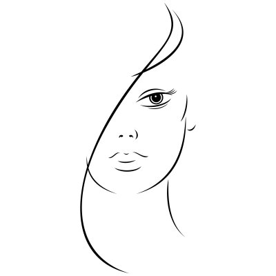 Эскиз женского лица