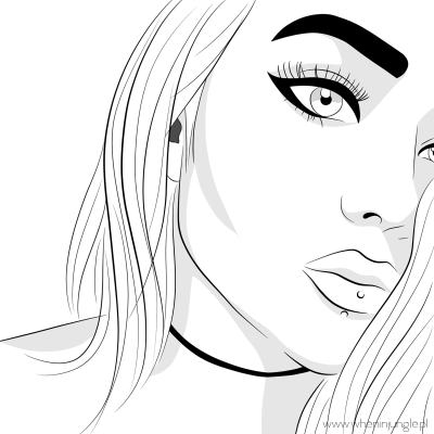 Раскраска девушка