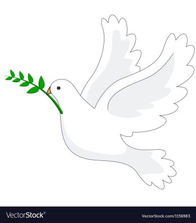 Голубь с веточкой