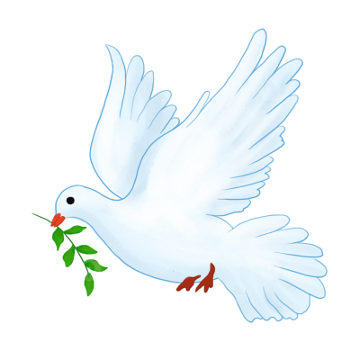 Символ мира голубь с веткой