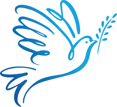 Голубь с веточкой в клюве