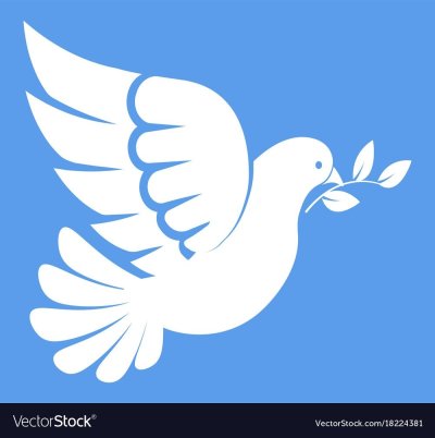 Трафарет голубя