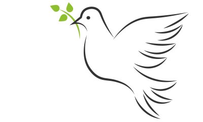 Голубь мира с веточкой