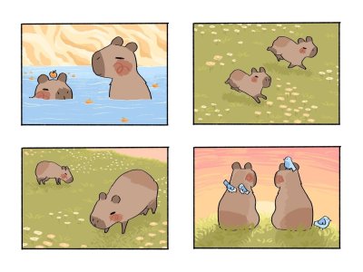 Милые рисунки капибары