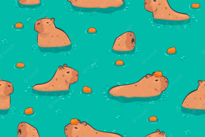 Капибара мультяшная