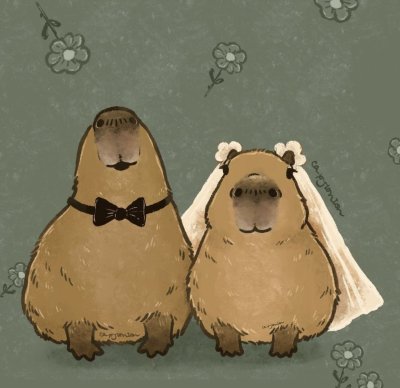 Рисунок смешной капибары