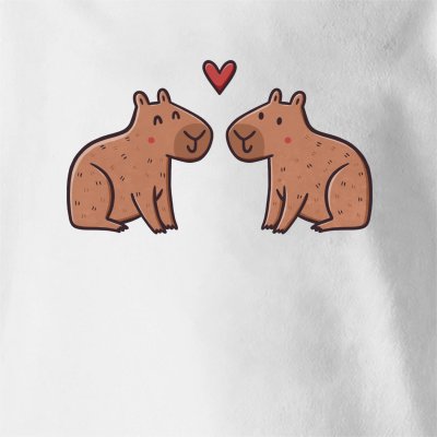 Открытка с капибарой на 14 февраля