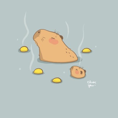 Капибара арт