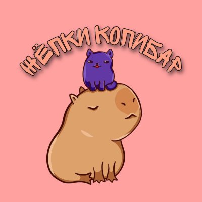 Капибара наклейки