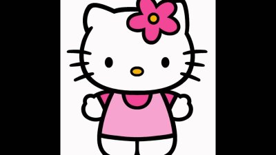 Хеллоу Китти на белом фоне