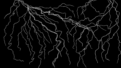 Молния чёрно белая