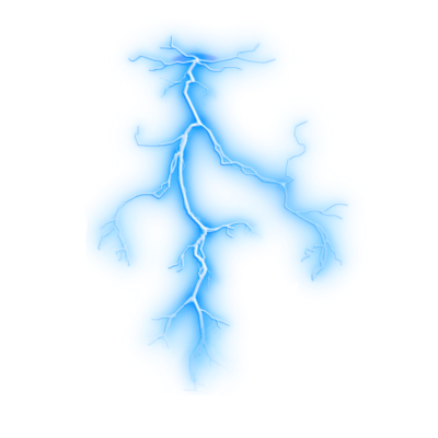 Молния на белом фоне