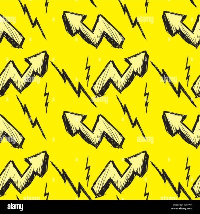 Фон с нарисованными молниями