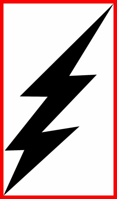 Молния нарисованная