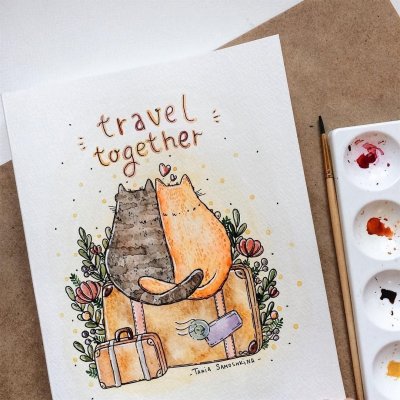 Акварельные открытки