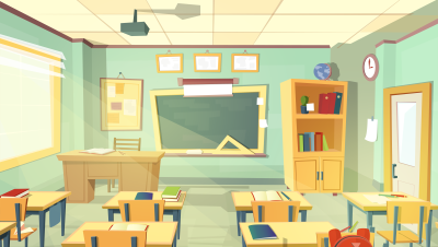 Школьный класс мультяшный