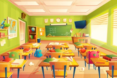 Фон учебный класс для детей