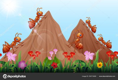 Муравьи в муравейнике