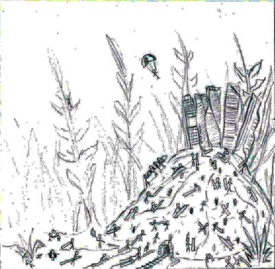 Муравейник карандашом