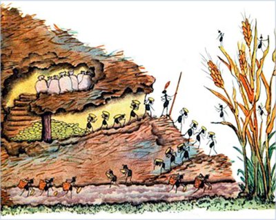 Муравейник рисунок