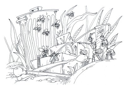 Муравейник раскраска