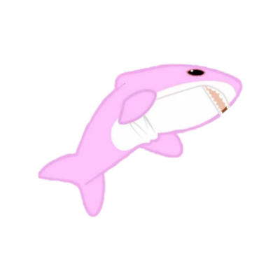 Акула из Икеи розовая