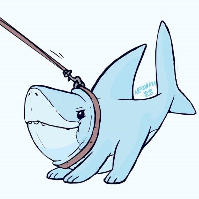 Милая акула арт