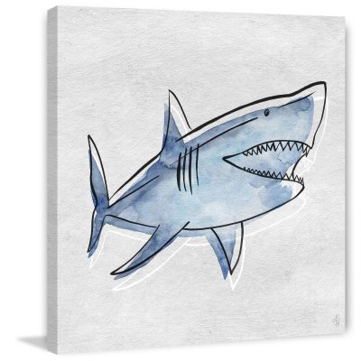 Акула скетч