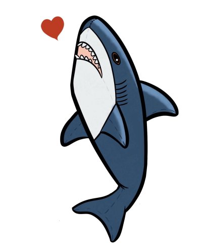 Акула рисунок для детей