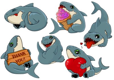 Акула рисунок