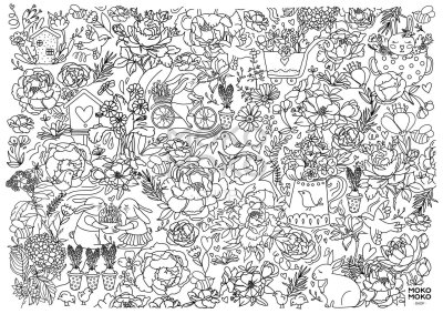 Раскраски с множеством деталей