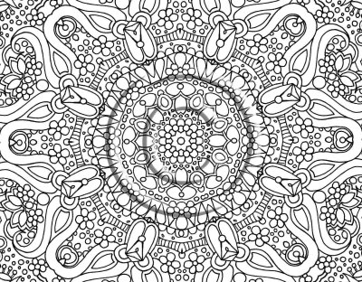 Раскраска сложные узоры