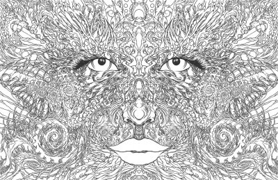 Картинки для раскрашивания сложные