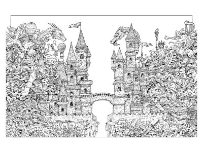 Рисунки для раскраски сложные