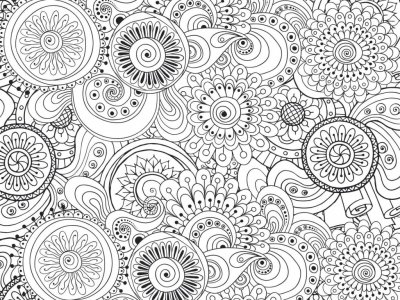 Раскраска сложные узоры
