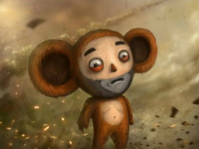 Смешной Чебурашка