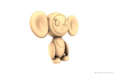 Чебурашка 3д модель