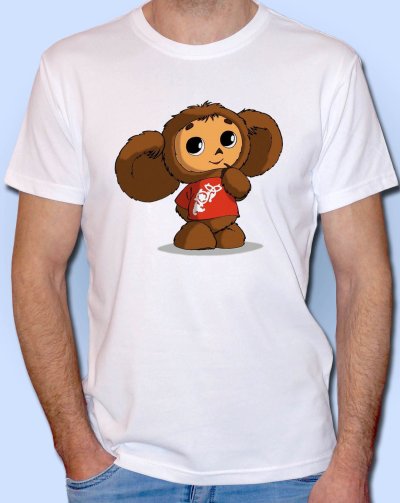 Футболка с чебурашкой детская