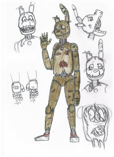 Спринг Бонни раскраска