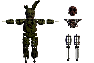 Эндоскелет спрингтрапа ФНАФ 6