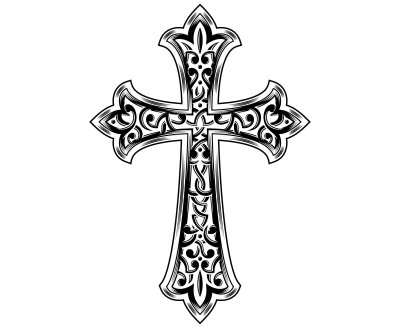 Восьмиконечный православный крест вектор