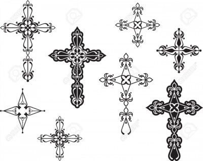 Крест орнамент