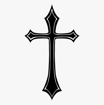 Крест Готика эскиз