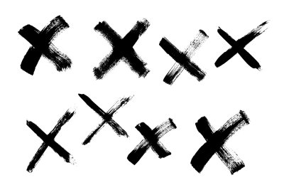 Крестик нарисованный