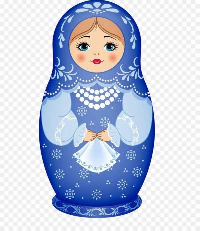 Матрешка Гжель для детей