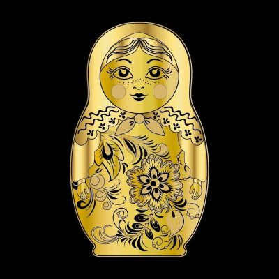 Матрешка "Золотая"