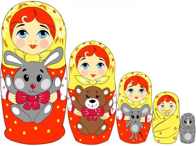 Рисунок матрешки
